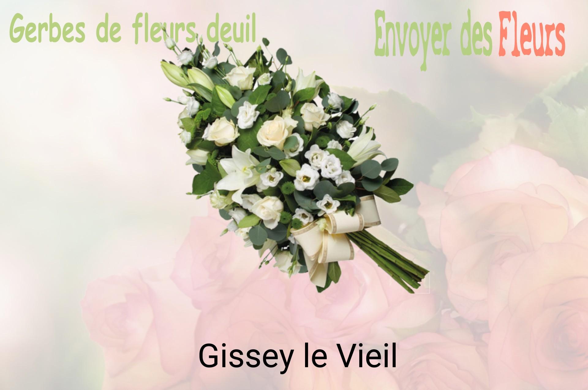 Gerbe de fleurs de deuil livrée à Gissey-le-Vieil